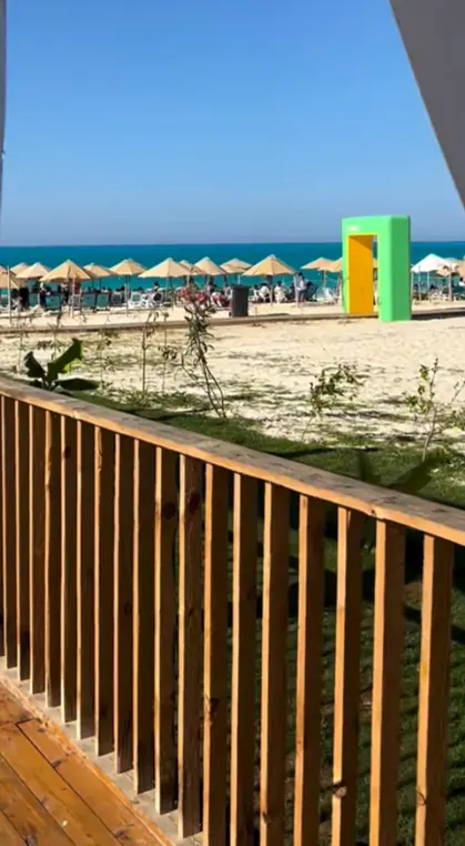 Beachfront view