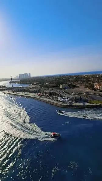 Marina coastline from above